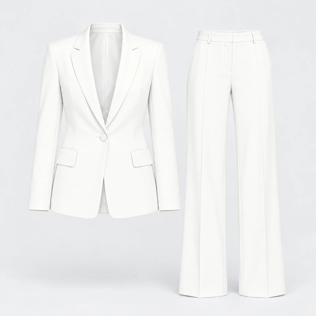 Traje de Mujer de Dos Piezas con Blazer y Pantalón de Cintura Alta | Inés
