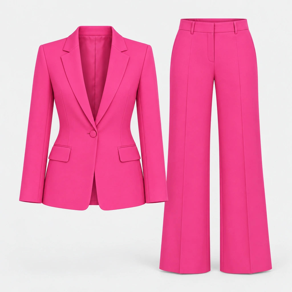Traje de Mujer de Dos Piezas con Blazer y Pantalón de Cintura Alta | Inés