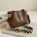 Bolso de Hombro Elegante de Mujer Negro y Marrón | Elena