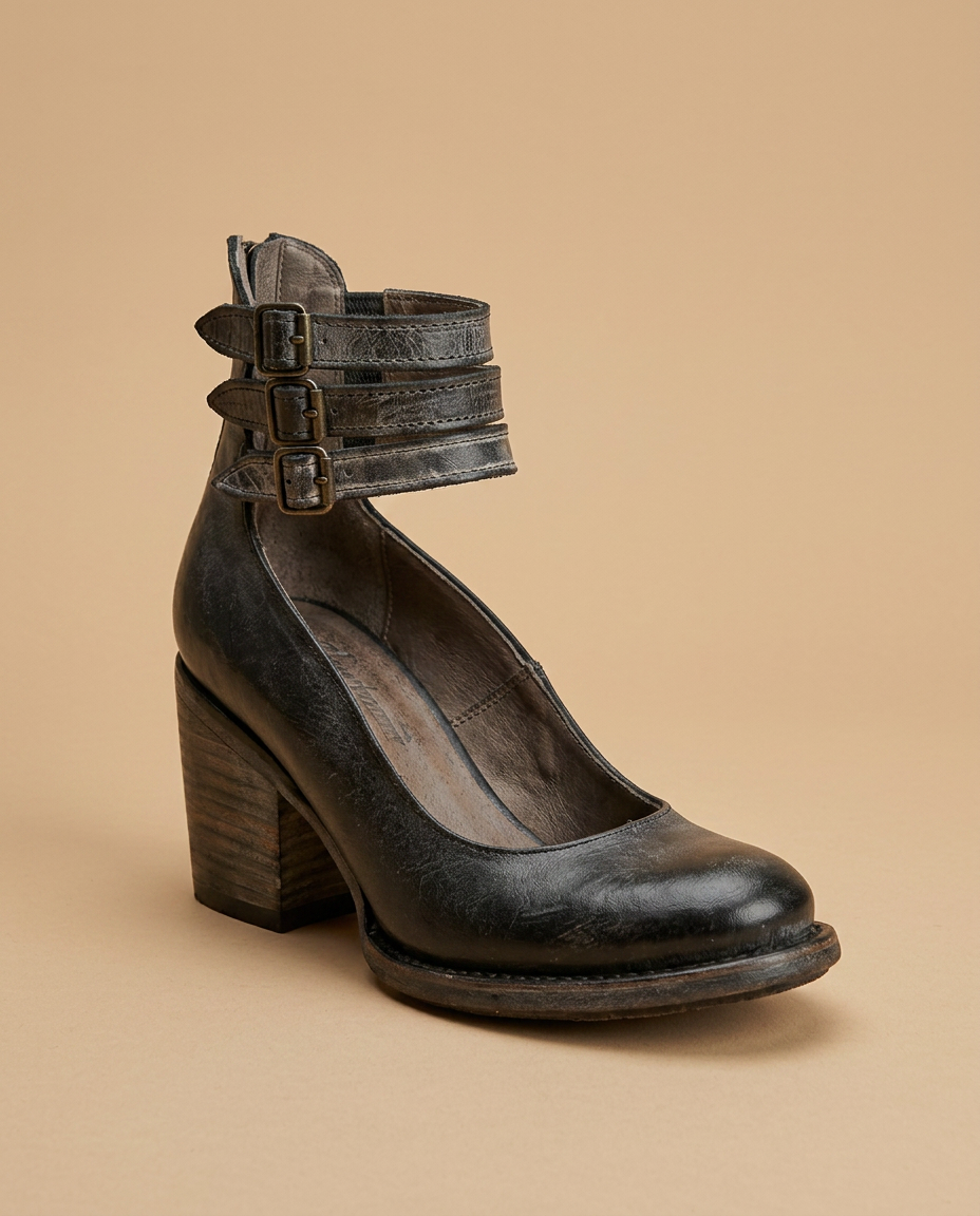 Zapatos de tacón de cuero cómodos | Mirella