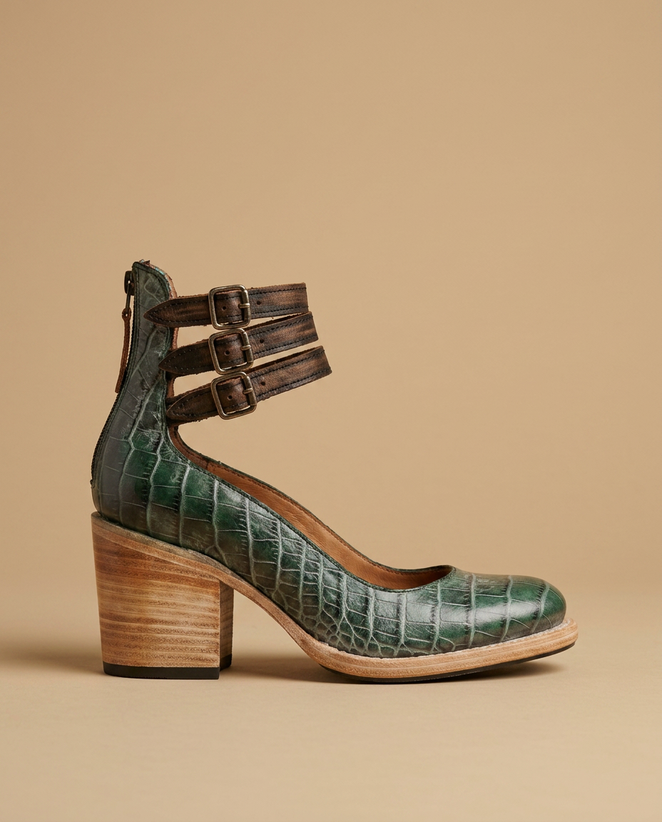 Zapatos de tacón de cuero cómodos | Mirella