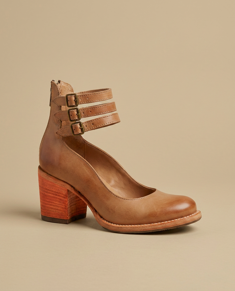 Zapatos de tacón de cuero cómodos | Mirella