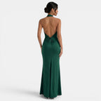 Vestido Largo Halter Elegante Mujer | Ana