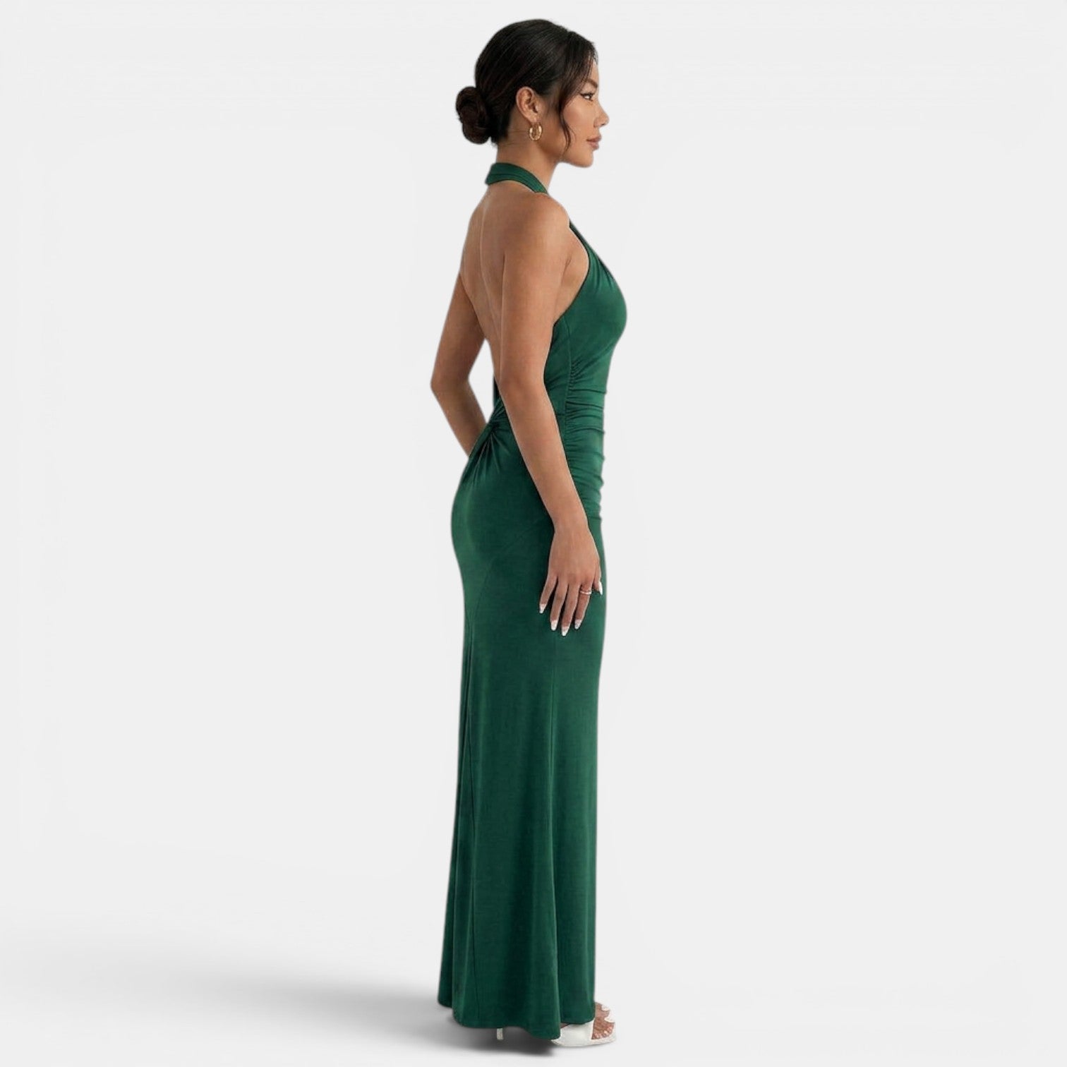 Vestido Largo Halter Elegante Mujer | Ana