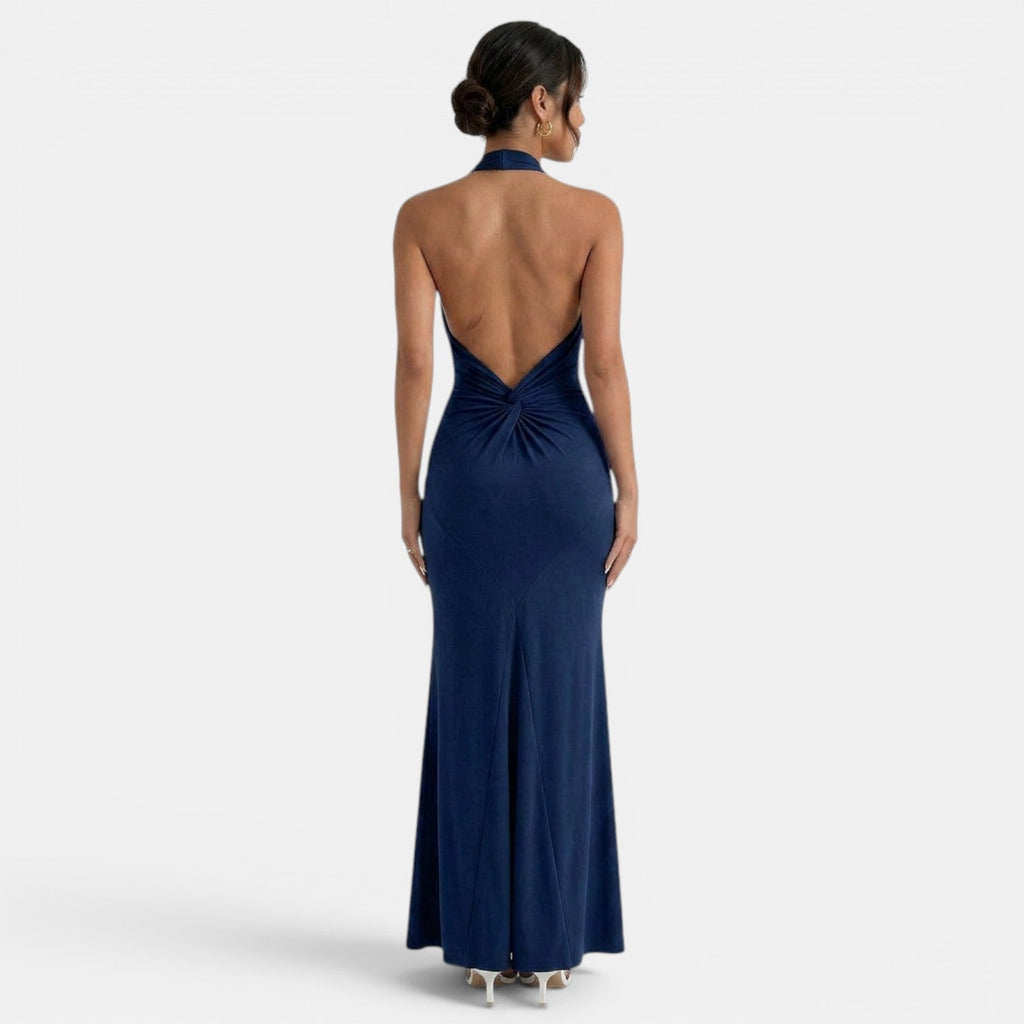 Vestido Largo Halter Elegante Mujer | Ana