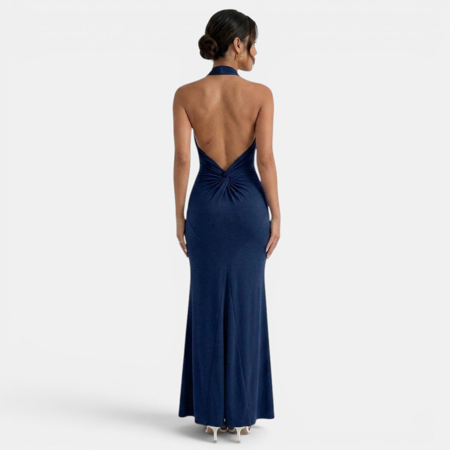 Vestido Largo Halter Elegante Mujer | Ana