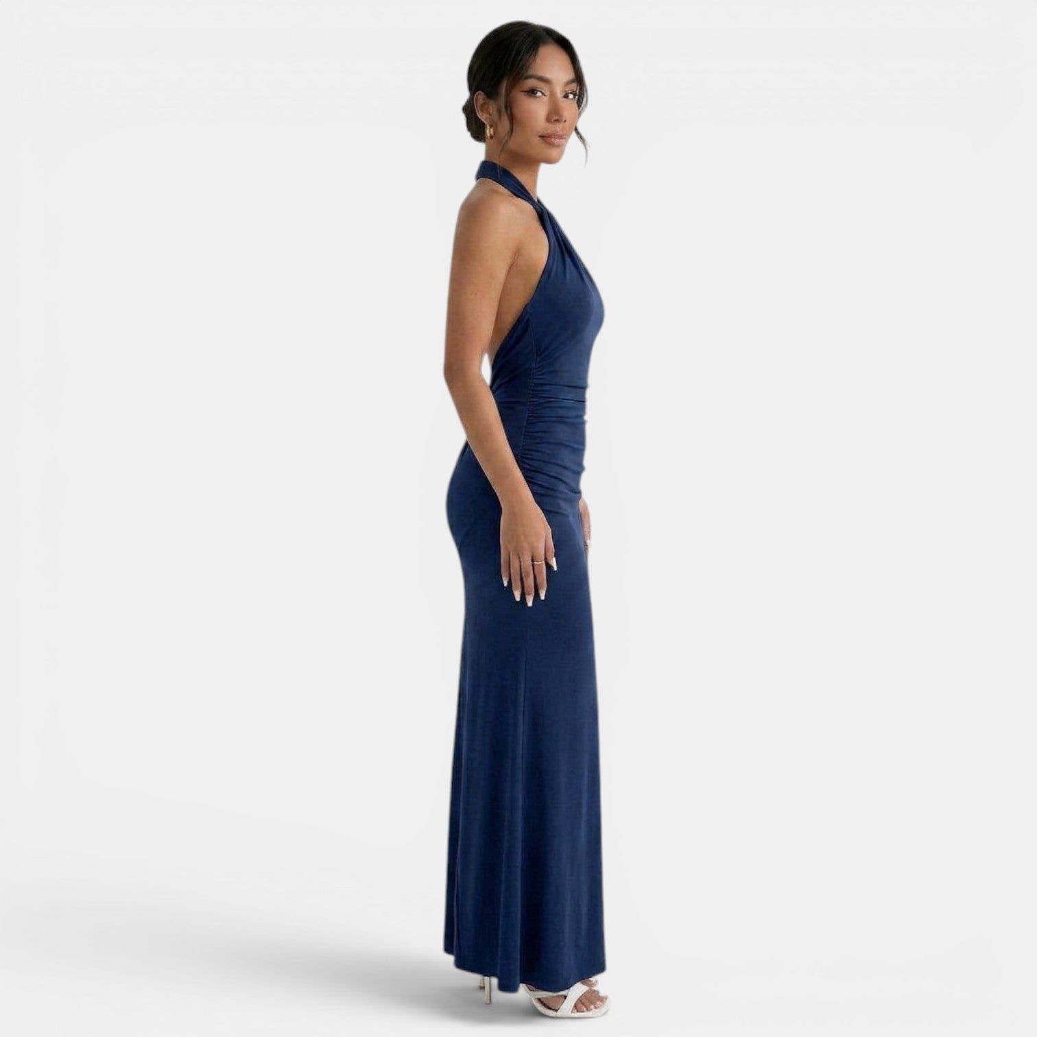 Vestido Largo Halter Elegante Mujer | Ana