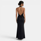 Vestido Largo Halter Elegante Mujer | Ana