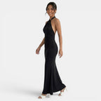 Vestido Largo Halter Elegante Mujer | Ana