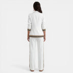 Conjunto Mujer Blazer y Pantalón Ancho