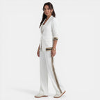 Conjunto Mujer Blazer y Pantalón Ancho