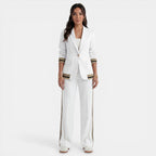 Conjunto Mujer Blazer y Pantalón Ancho