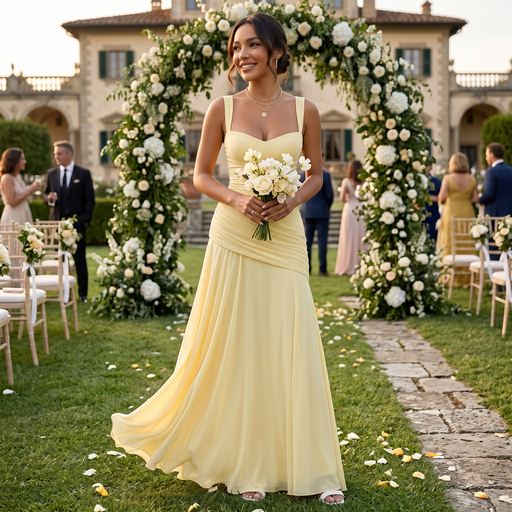 Vestido Largo Invitada Elegante | Pilar