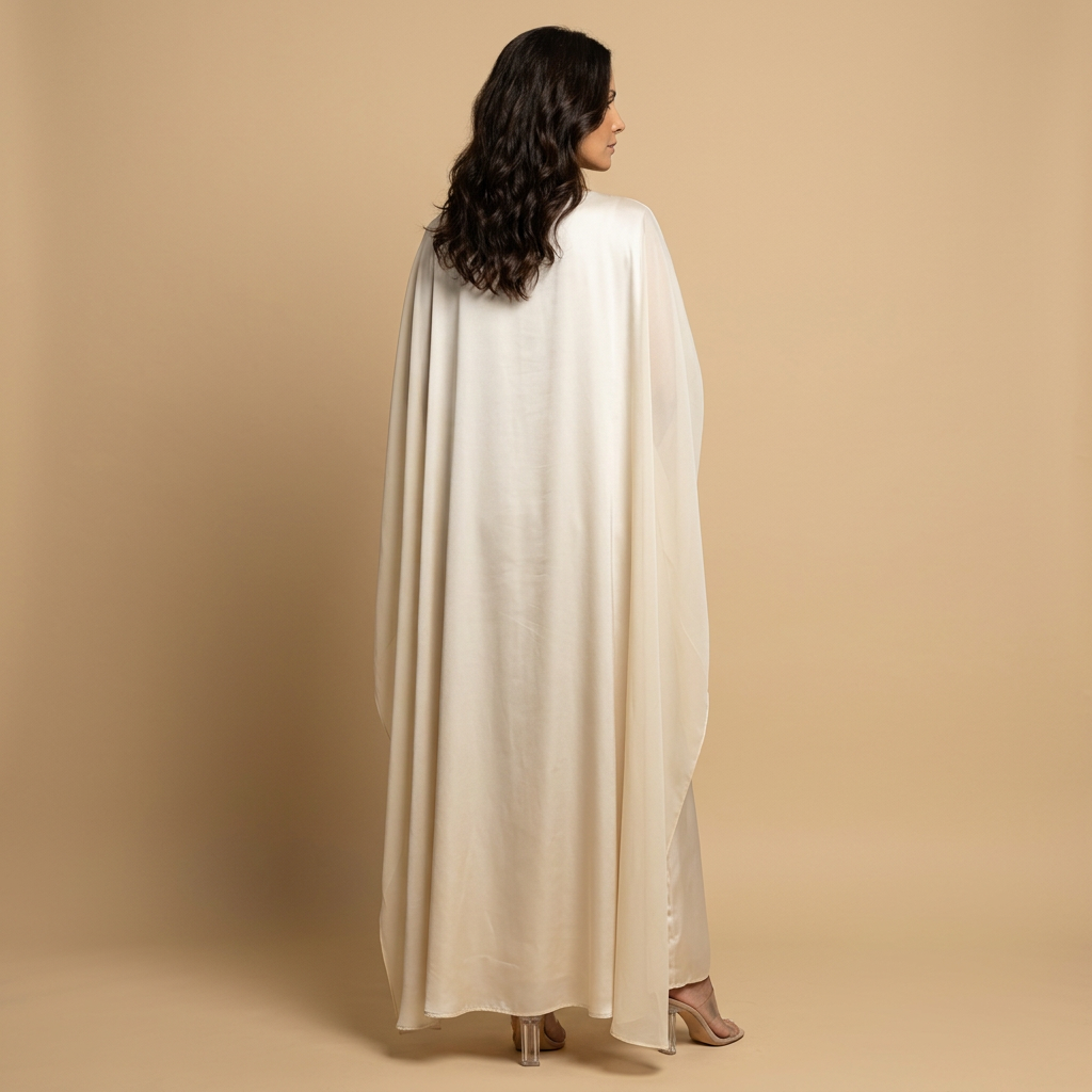 Vestido Largo con Capa para Galas y Bodas | Valeria