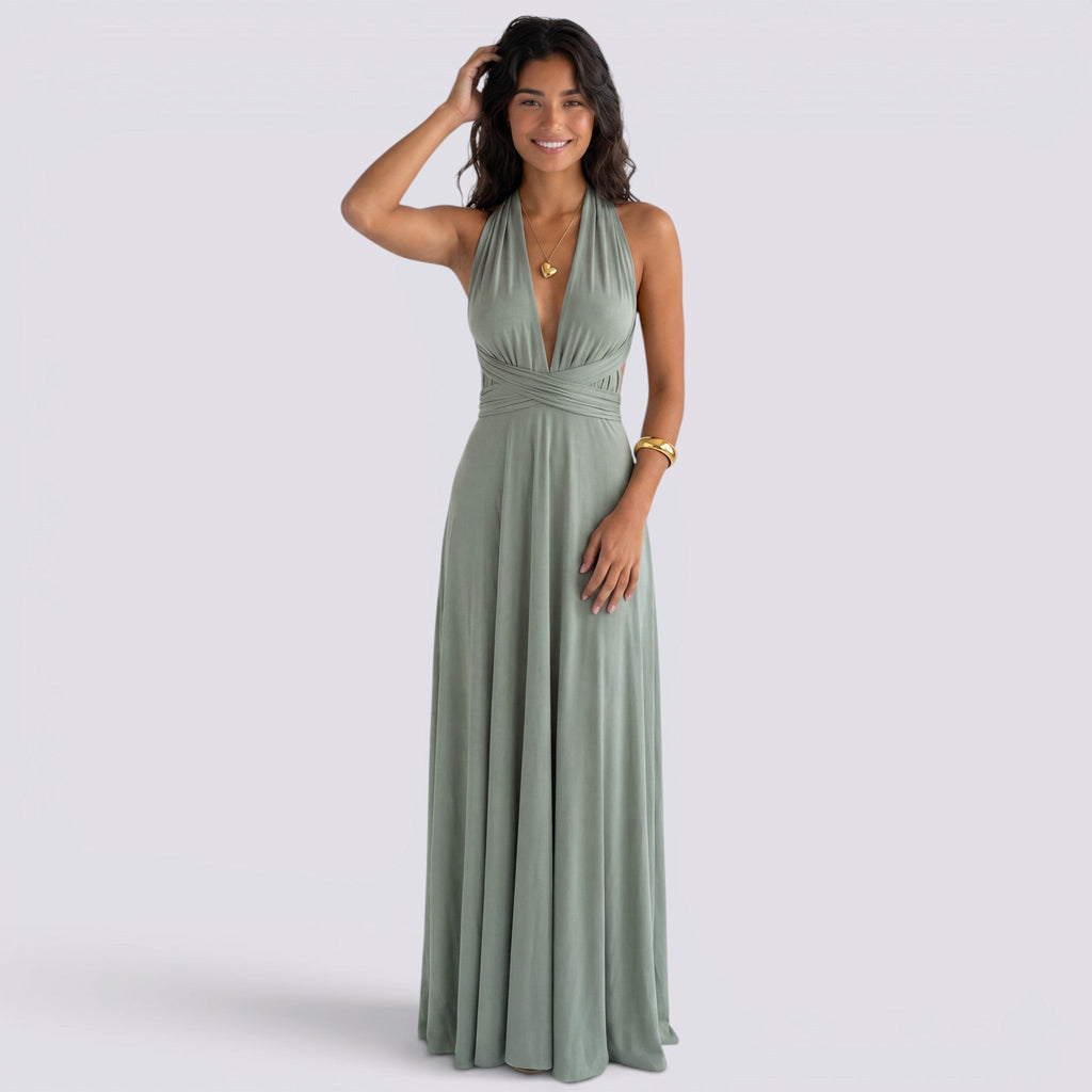 Vestido Largo Multiposición Mujer para Fiestas y Bodas | Maxi Elegante