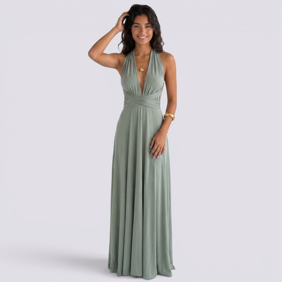 Vestido Largo Multiposición Mujer para Fiestas y Bodas | Maxi Elegante