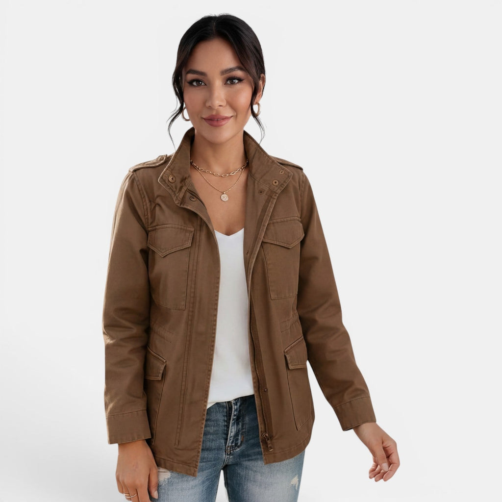 Chaqueta Mujer Entretiempo Casual con Cremallera | Paola