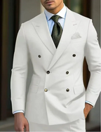 Traje de Novio Cruzado Hombre Solapa de Pico | Gonzalez