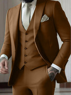 Traje de Novio de Tres Piezas Hombre Slim Fit Chaleco | Gozalez