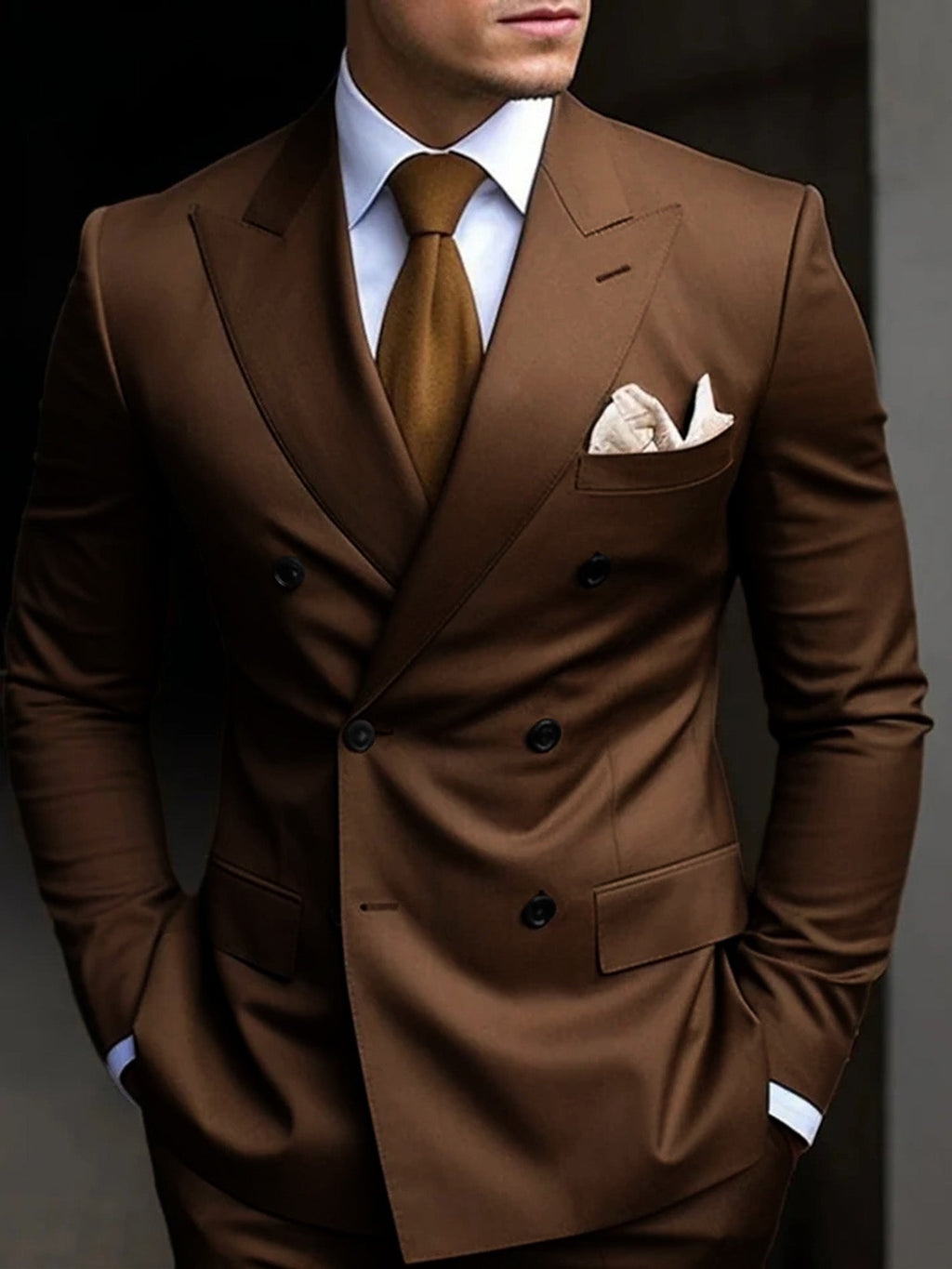 Traje de Novio Doble Botonadura Hombre Corte Slim | Rober