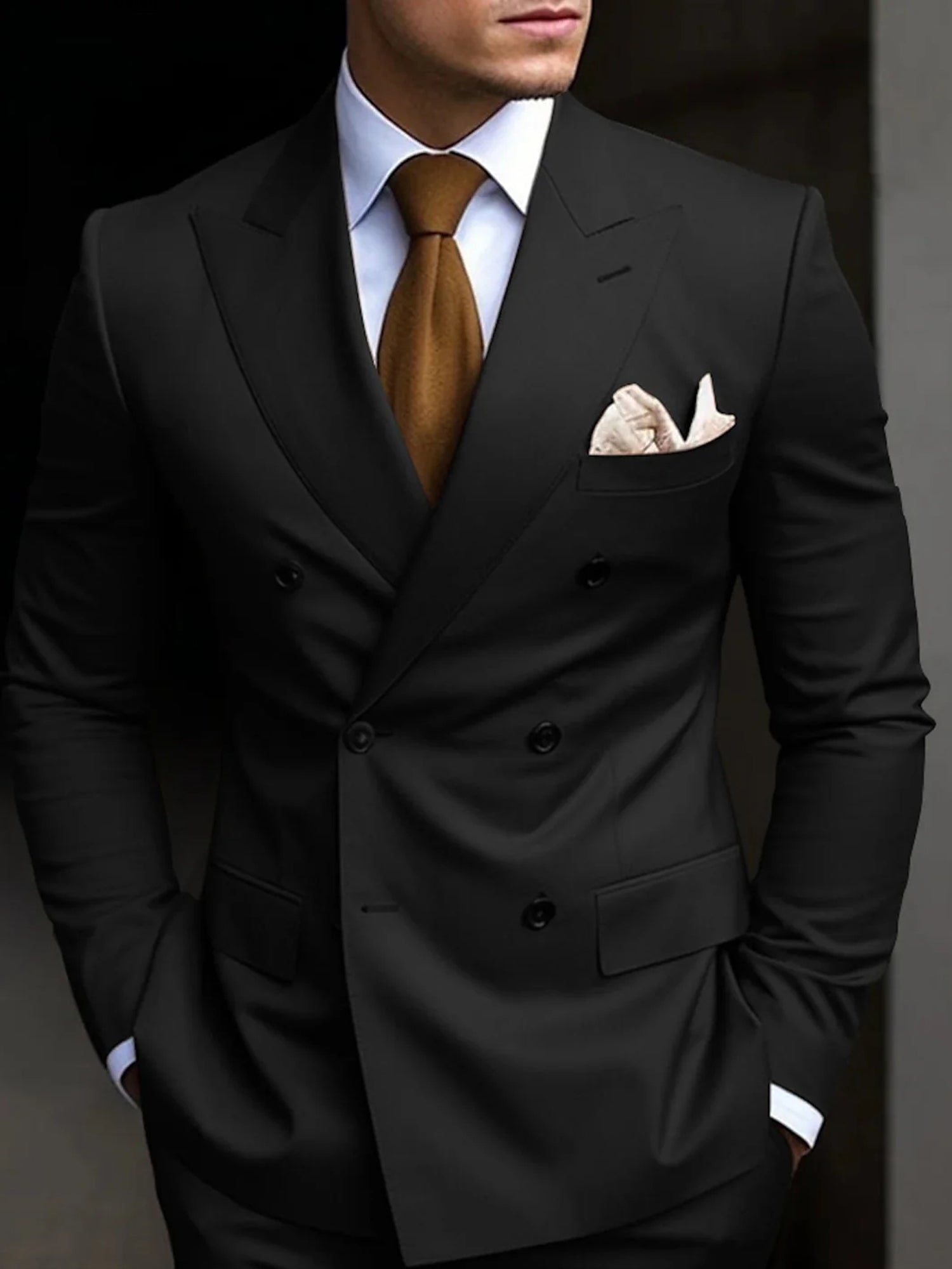 Traje de Novio Doble Botonadura Hombre Corte Slim | Rober