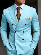 Traje de Novio Doble Botonadura Hombre Corte Slim | Rober