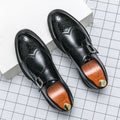 Zapatos de Vestir Monk Strap Brogue Hombre Piel Hebilla | Gonzalo