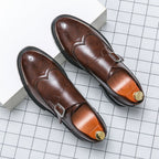 Zapatos de Vestir Monk Strap Brogue Hombre Piel Hebilla | Gonzalo