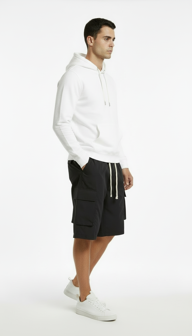 Pantalones cargo capri informales para hombre con cordón ajustable | Alex