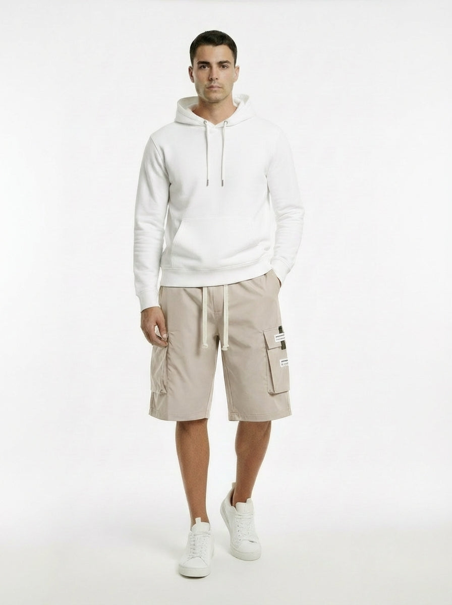 Pantalones cargo capri informales para hombre con cordón ajustable | Alex