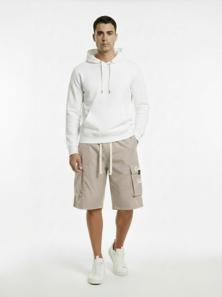 Pantalones cargo capri informales para hombre con cordón ajustable | Alex