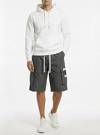 Pantalones cargo capri informales para hombre con cordón ajustable | Alex