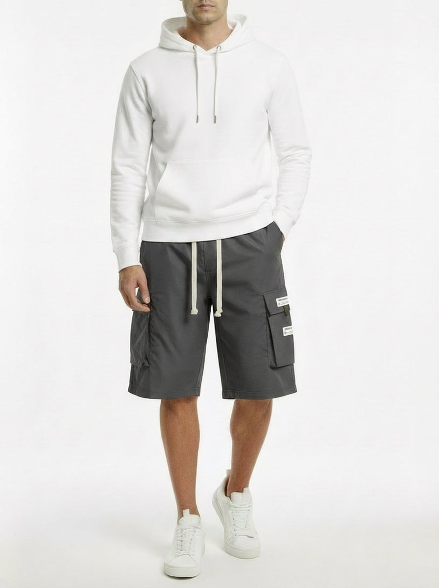 Pantalones cargo capri informales para hombre con cordón ajustable | Alex