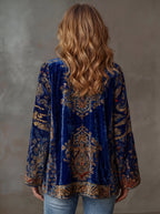 Kimono Chaqueta Boho Estampado Mujer | Amara