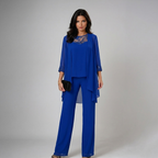 Conjunto Tres Piezas Mujer con Pedrería Elegante | Iva