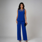 Conjunto Tres Piezas Mujer con Pedrería Elegante | Iva