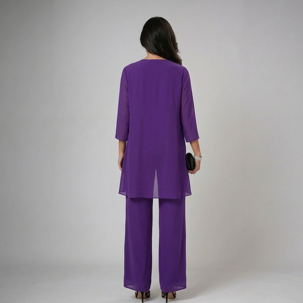 Conjunto Tres Piezas Mujer con Pedrería Elegante | Iva