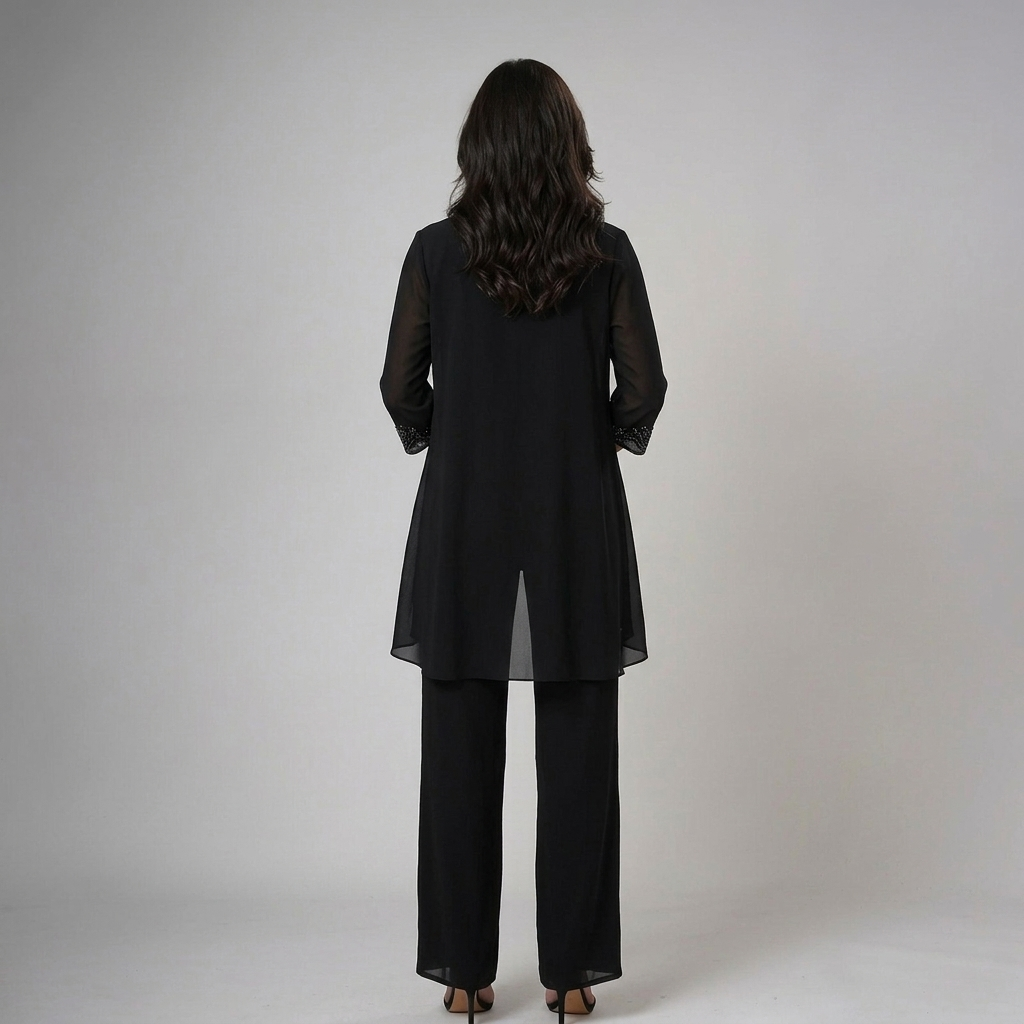 Conjunto Tres Piezas Mujer con Pedrería Elegante | Iva