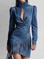 Vestido Vaquero Elástico Ajustado para Mujer | Barcelona