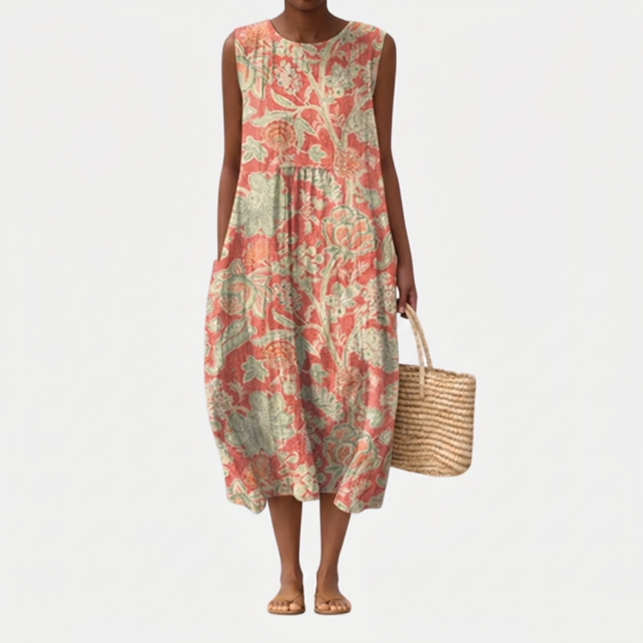 Vestido Boho Floral Midi | Eva