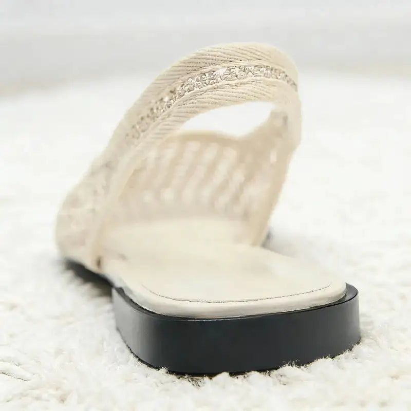 Sandalias Planas de Malla con Punta Cuadrada | Albiona™