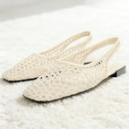 Sandalias Planas de Malla con Punta Cuadrada | Albiona™