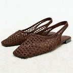 Sandalias Planas de Malla con Punta Cuadrada | Albiona™