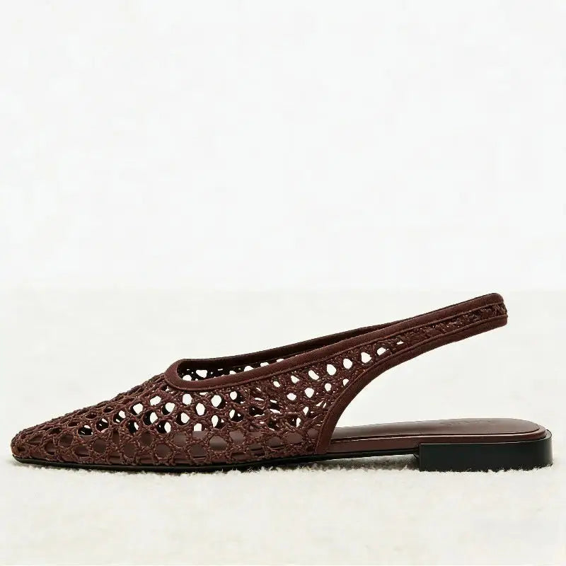 Sandalias Planas de Malla con Punta Cuadrada | Albiona™
