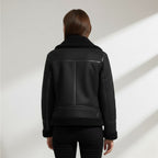 Chaqueta de ante para mujer – corte estructurado