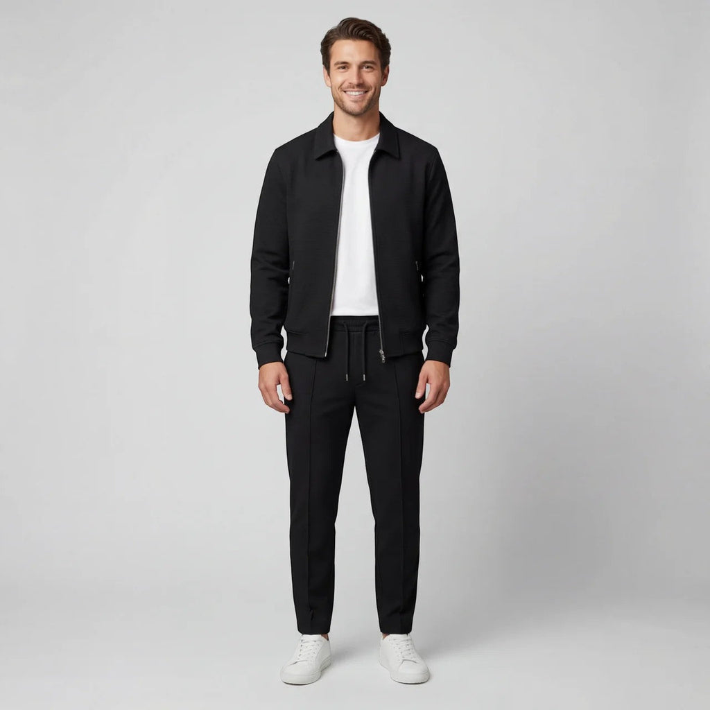 Conjunto de chaqueta y pantalón para hombre de mezcla de algodón: corte slim