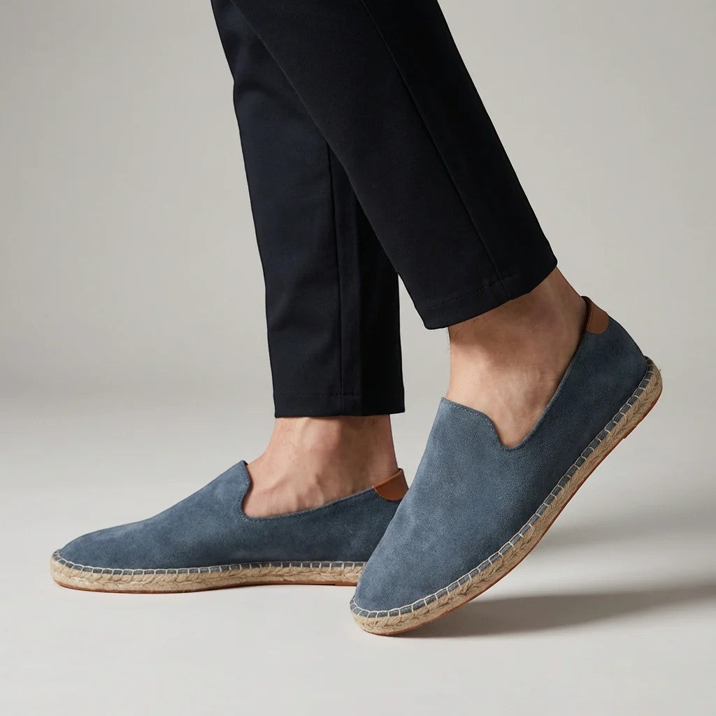 Mocasines de lona para hombre sin cordones – Corte flexible y transpirable