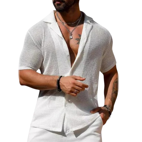 Camisa calada de manga corta | Rodri