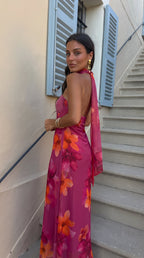 Vestido largo floral para Mujer| Catalina