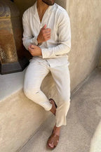 Conjunto de Lino para Hombre Camisa y Pantalón | Joel